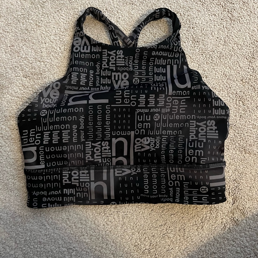 Lululemon high neck long line bra
